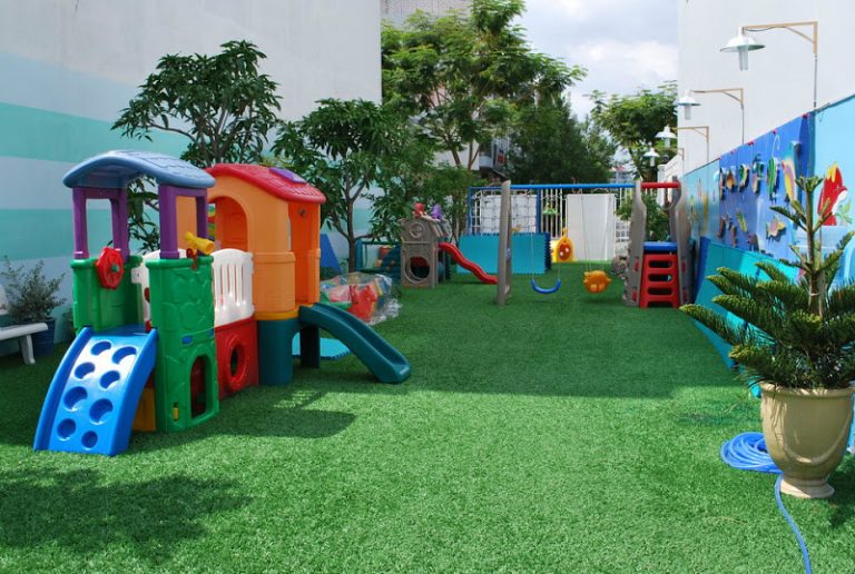Khu vực chơi tại trường mầm non