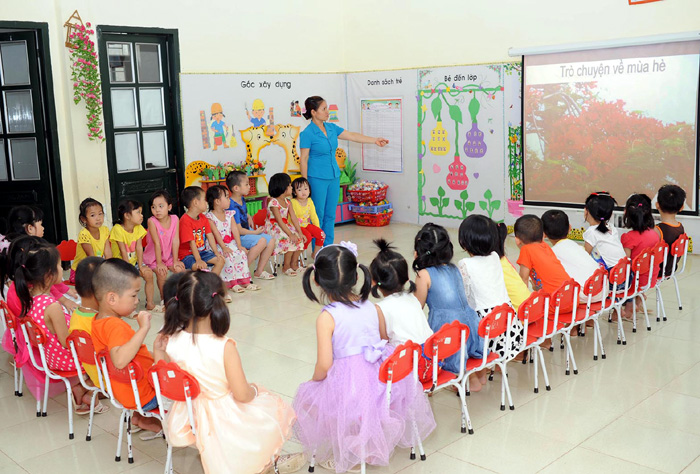 Ti&ecirc;u chuẩn trường học mầm non đạt chuẩn quốc gia